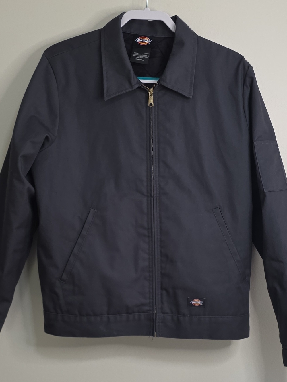 Dickies Men's Navy Eisenhower Full Zip Lined Workwear Jacket in size M Regular